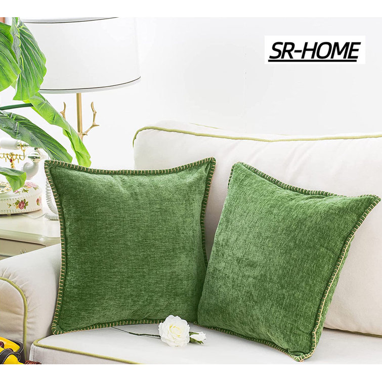 SRHOME Chenille Throw Square Pillow Cover Wayfair